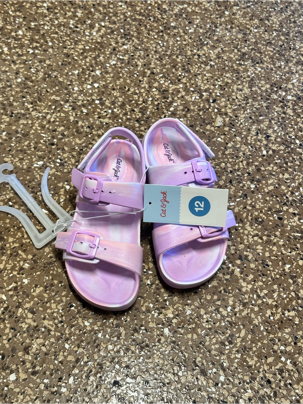 Cat & Jack Pastel Purple Adjustable Buckle Sandals